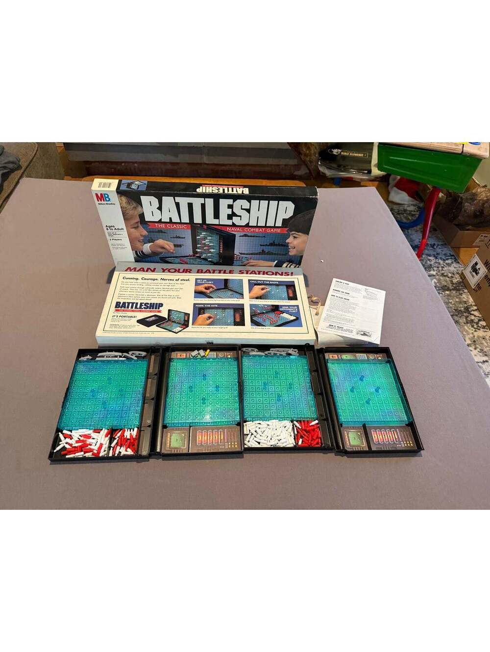 Vintage 1990 Milton Bradley Battleship Board Game – Complete Classic  Game